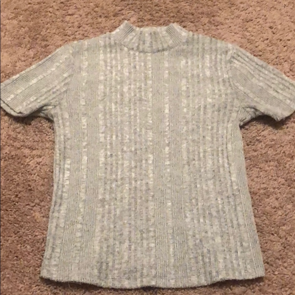 Grey turtle neck